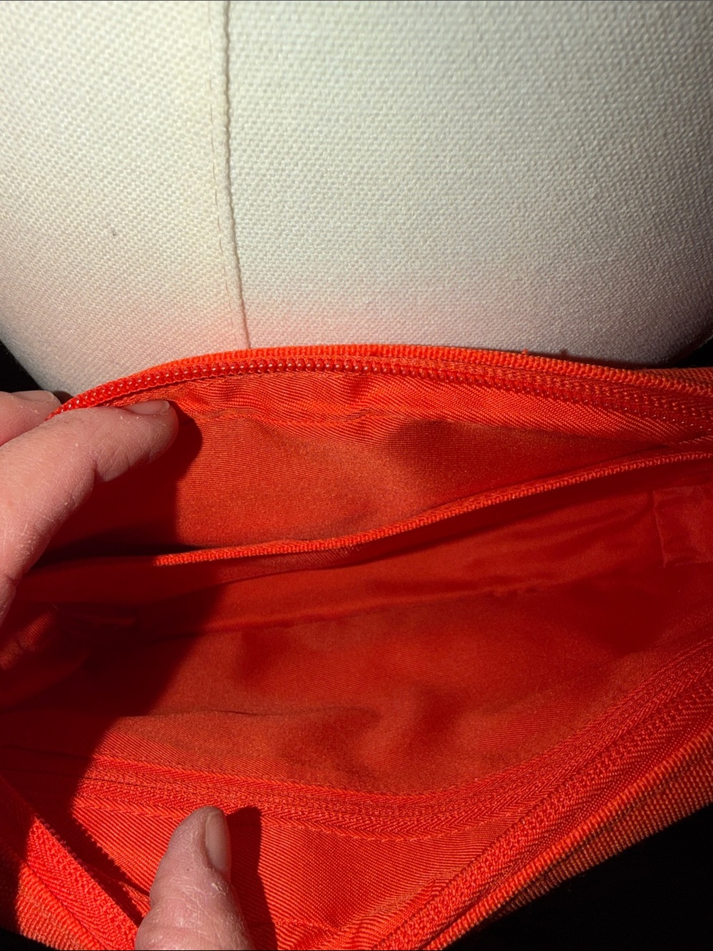 BEIS Bright Orange Crossbody Canvas Bag - Picture 6 of 15